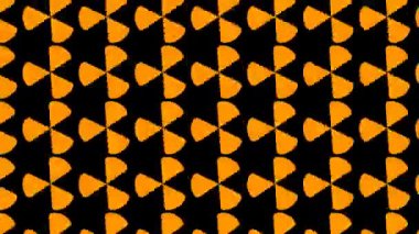 Nükleer Enerji Uyarı Sembol Nükleer Dizi Animasyonu Açılıyor