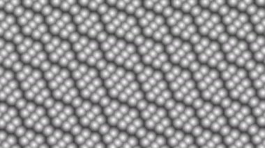 Yeniden Düzenlenmiş Malzemenin Molekülleri Elektron Mikroskop Görünümü