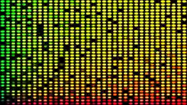 Led Graphic Equaliser żarówki ramki napełniania — Wideo stockowe