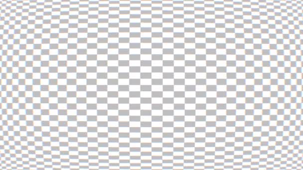 Folding Twisted Crt Screen Warp Checkerboard Effect — Stock Video
