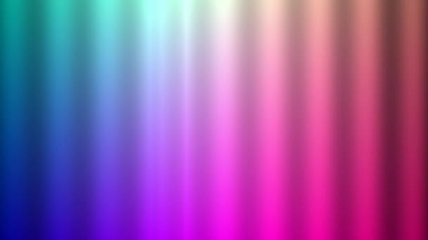 Projection de lumière au-dessus de la surface brillante à travers des barres de couleur — Video