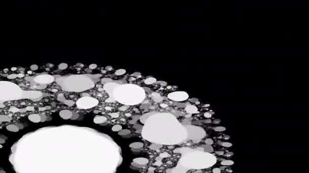 Змішані плями чорнила Абстрактні кульки Болусова маска — стокове відео