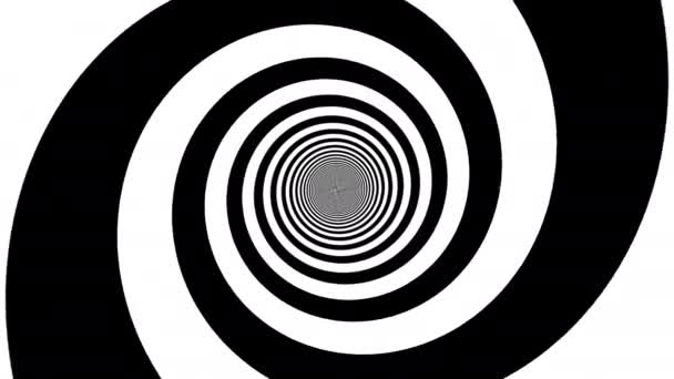 Máscara espiral hipnótica giratória Desdobramento rotativo — Vídeo de Stock