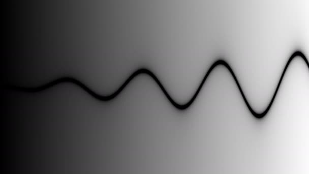 Expansão da linha de máscara de forma de onda crescente volume macio onda de pulso — Vídeo de Stock