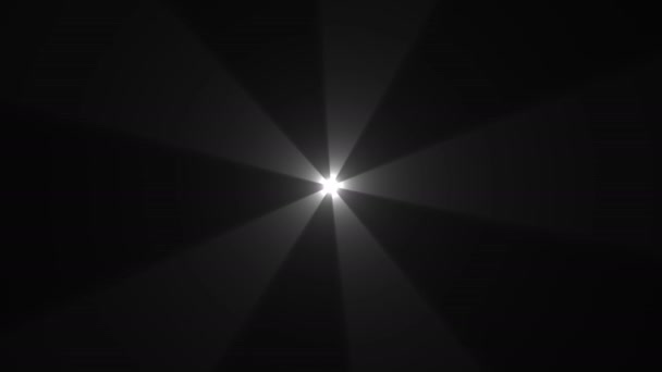 Draaiende lichtstralen verre heilige bestemming in het licht — Stockvideo
