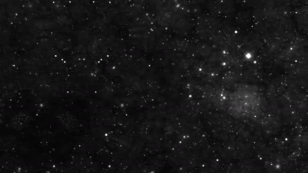 Panning Across Wide View of Intergalactic Interstellar Space Distant Deep Time — Stock Video