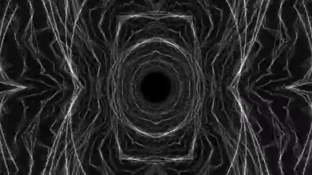 Noisy Noise Edged Rings of All Seeing Eye Theme Electrical Arcs — Stock video