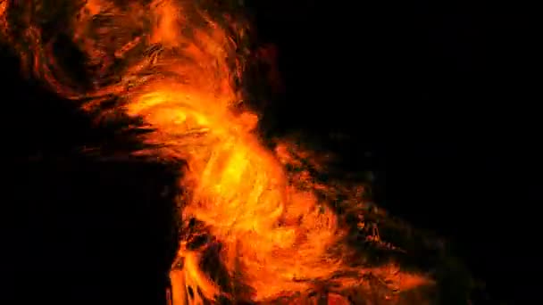 Горячая расплавленная маска пламени расплавленного металла — стоковое видео