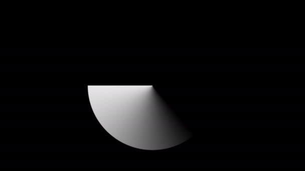 Радарный экран с прядильной маской показывает разворачивающийся круг пи