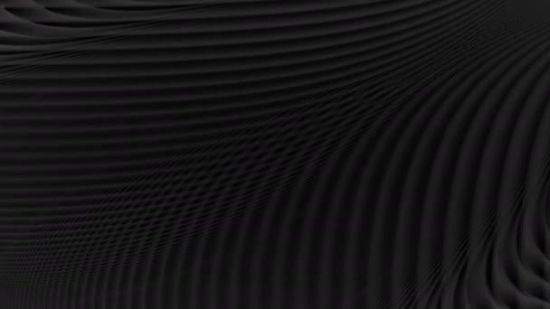 Σκούρο σατέν επιφάνεια στρεβλωμένο ύφασμα αποτέλεσμα υφάδι — Αρχείο Βίντεο