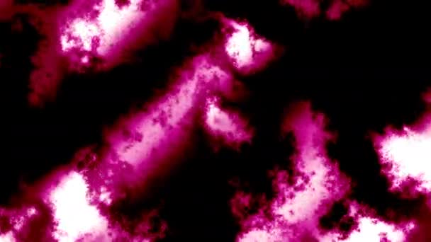 Schema di crescita della nebulosa che esplode nuvole di vista dello spazio caldo — Video Stock