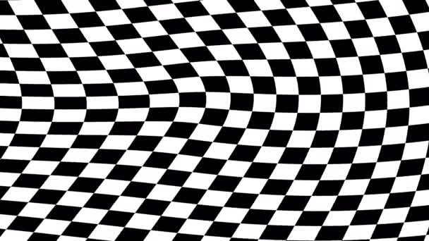 Wiggling Checkerboard Checkered Flag Pattern Flowing