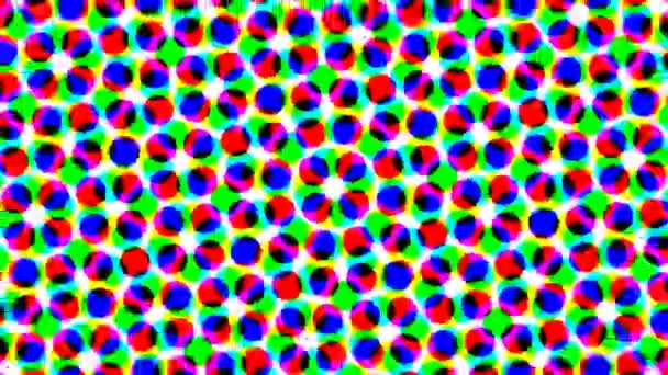 Zoom sur Cmyk Pattern of Halftone Print Media Dots — Video