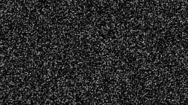 Maska statyczna hałasu Hałaśliwy Perlin Monochrom — Wideo stockowe