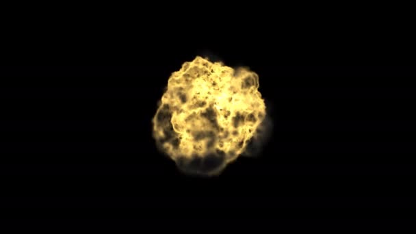 Boule de feu explosion explosion explosion explosion de feu — Video