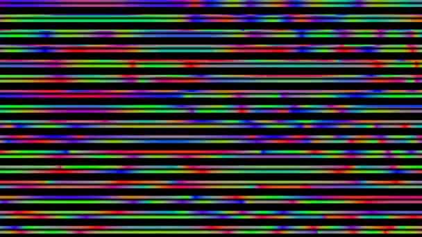 Barres de lumière colorée TV Palette de télévision — Video