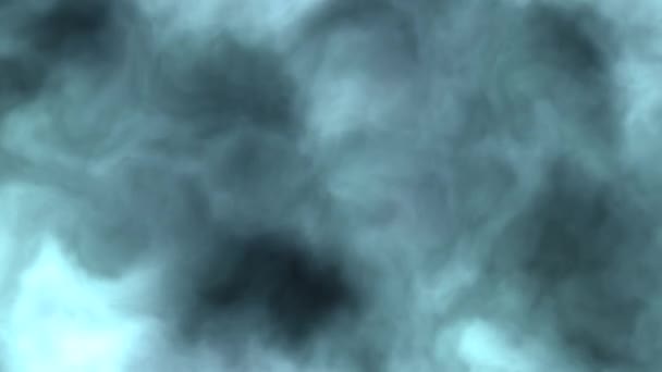 Langsam bewegender Rauch bildet Wolke Rauchen Rauch Nebelschwaden — Stockvideo
