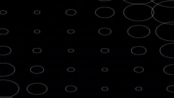 Кружащие круги по кольцам — стоковое видео
