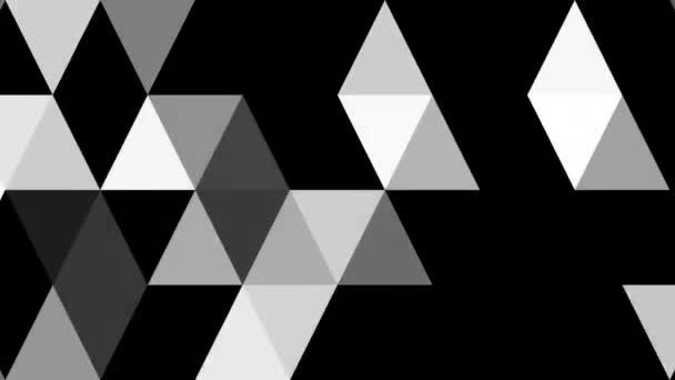 Máscara de grade plana de malha de grade triângulos — Vídeo de Stock