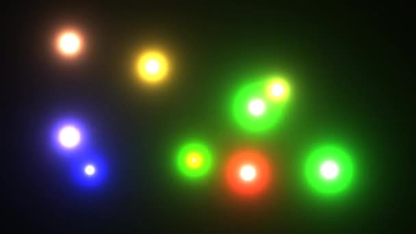 Luzes de salto Brilho Besouros Bugs brilhando — Vídeo de Stock