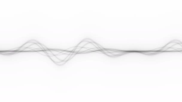 Suave silenciado suave movimiento ondas formas de onda frecuencia máscara — Vídeo de stock