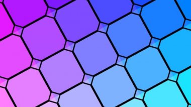 Mavi Tiling Deseninin Dönen Döşeme Panelleri