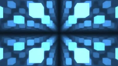 Parlayan Mavi Küpler Odası Düşük Odaklı Derinlik Yukarı Çıkıyor