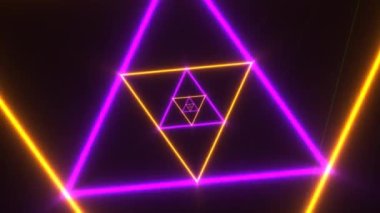 Neon Partisi Üçgen Lazer Işıkları