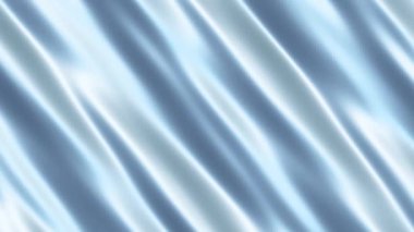 Yavaş Hareketli Saten İpek Kumaş Parlak Gümüş Yüzey