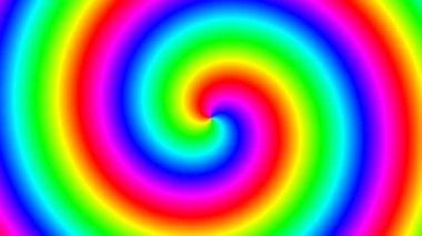 Dönen Gökkuşağı Spektrumu Kurdelesi Parlak Gey Sarmalı