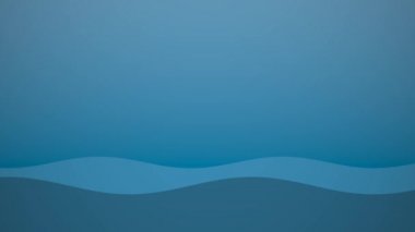 Soyut Temiz Mavi Kurumsal Finans Manzarası Okyanus Yüzey Dalgası