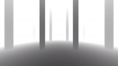 Gölgeli Sis Sütunları Odası Ağaç Gövdesi Gizemli Orman Maskesi