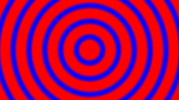 赤と青のリングループを折りたたむ — ストック動画