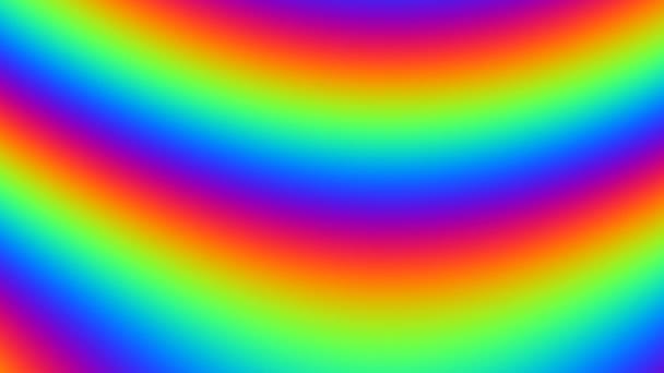 虹色の波がフレームを流れる — ストック動画
