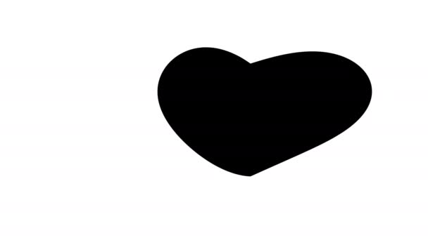 Блеск маски, пронизанный любовью сердца — стоковое видео