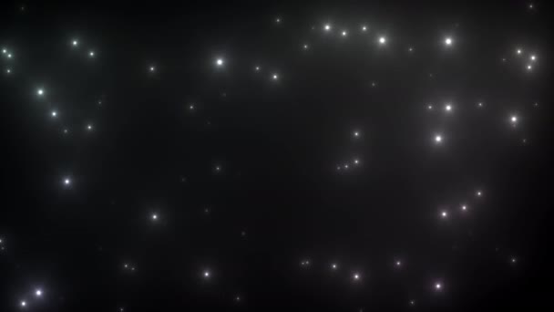Yıldızlar parıldıyor Küçük Uzay Gökyüzü Takımyıldızları — Stok video