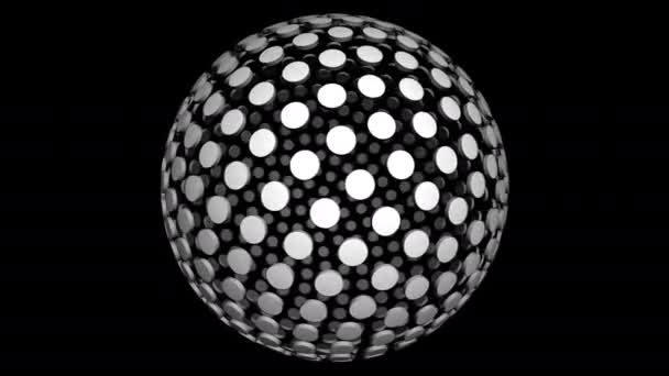 Всемирный шар кругов "Сфера" — стоковое видео