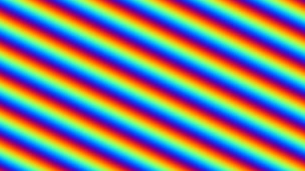 Rayos diagonales de luz de color Rgb que pasa el visor — Vídeos de Stock