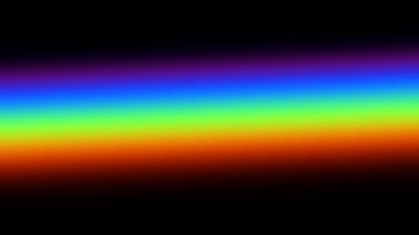 Spinning arco iris espectro completo Spectral barra brillante — Vídeos de Stock