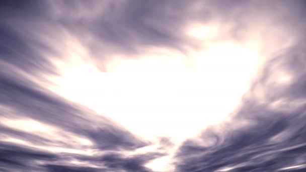 Nublado malvado cielo nocturno nubes que soplan hacia el espectador que viene tormenta Inclement — Vídeos de Stock