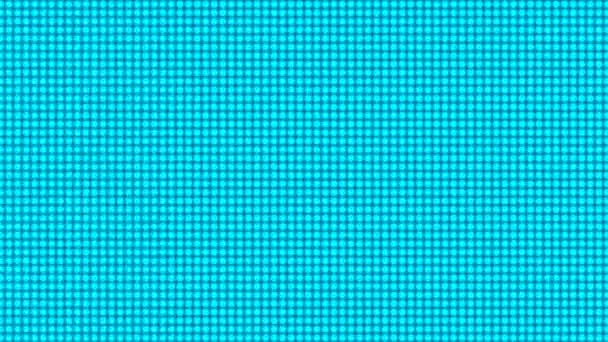 Griglia array di cerchio blu luci led dissolvenza — Video Stock