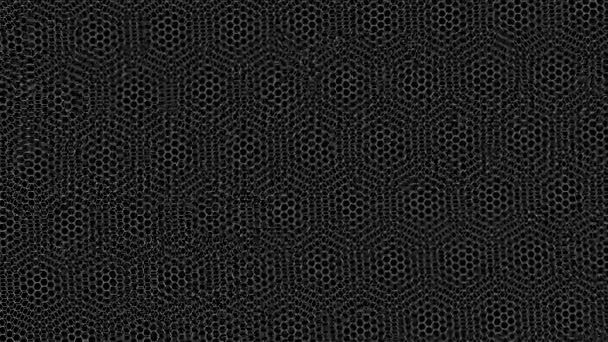 Κινούμενα στρώματα μάσκα του Chickenwire Hex πλέγμα Matte — Αρχείο Βίντεο