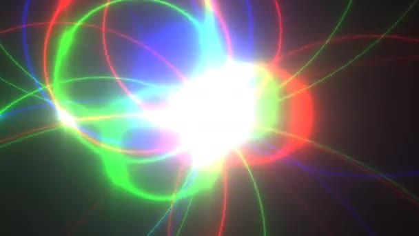 Estrella implosionando liberando ondas de luz — Vídeos de Stock