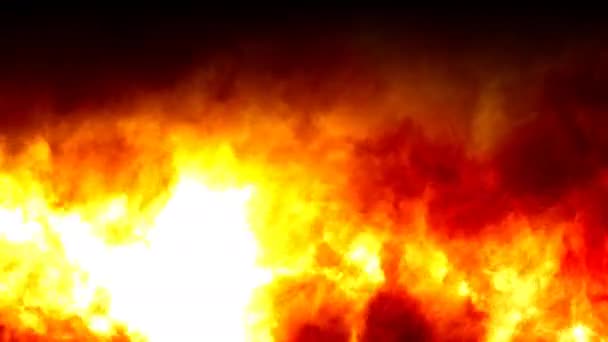 Горящие огни Дикие пожары Горят пламенем — стоковое видео