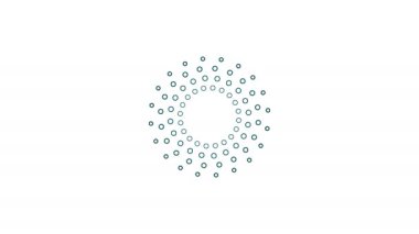 Hareketli Işık Halkaları Yayımlama Parlak Toplar Karşı Yönler