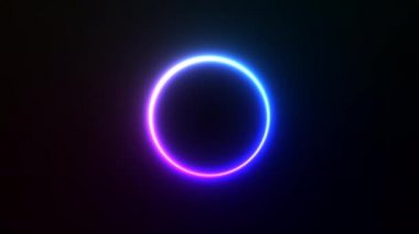 Parlak Neon Tekno Disko Dans Işık Çemberi 'nin Sıcak Yüzüğü