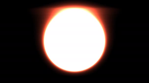 Przepływ Świecące słońce Promieniowanie słoneczne Gwiazda Ciepło mgła Shimmer — Wideo stockowe