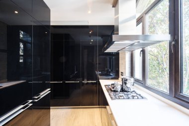 modern ev boş mutfak