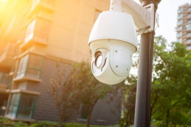Kamera cctv yakın çekim şehirde