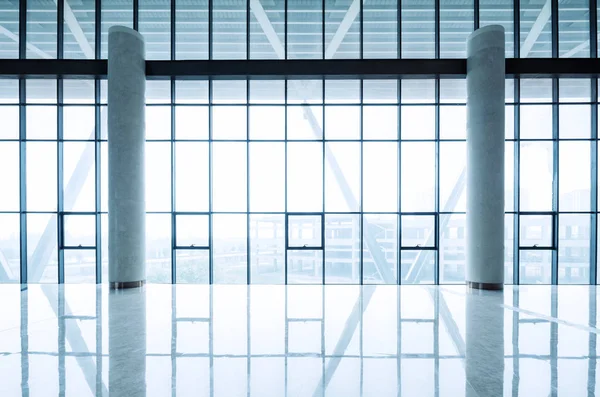 Modern Business Hall Interior Glass Wall — Stock Photo, Image